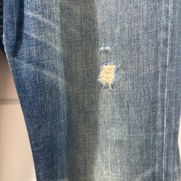 American Eagle men's distressed bootcut denim jeans 33 / 32 33x32 33/32 - Picture 8 of 12